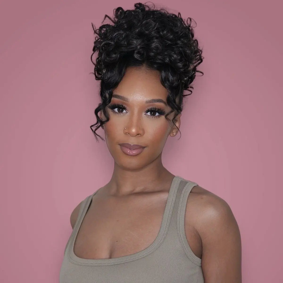 Curly Hair Bun - Fullest Updo in 30s - Lightweight & Breathable - Premium Fiber - 7 Colors Available