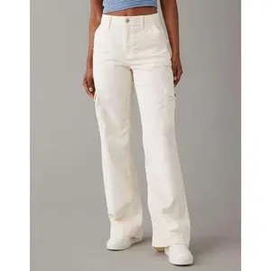 Casual Cargo Pants - Cream