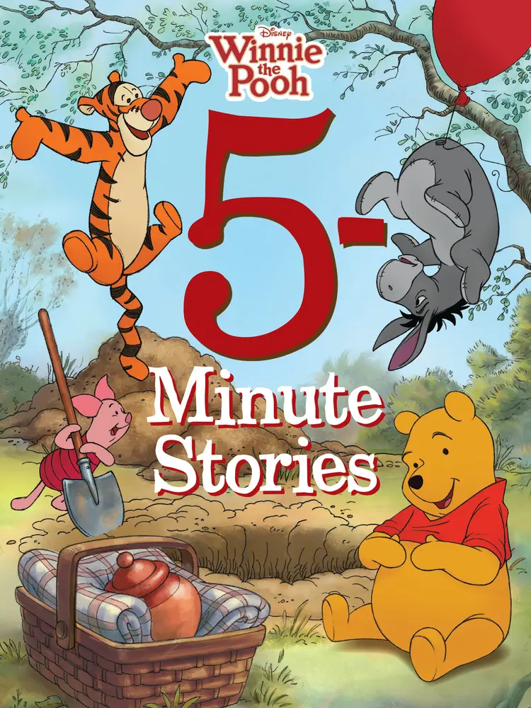 Used Hardcover - Disney Books' 5-Minute Winnie the Pooh (12 Stories) Toddler Activity Book with Cartoon Animal Patterns for Bedtime Story Time (English), 5-Minute Stories
