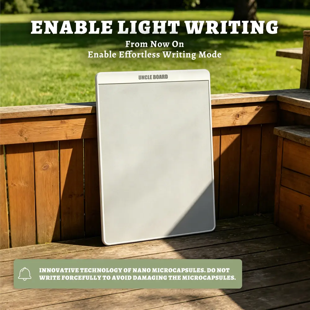 [inkless Writing Tablet]Zero Waste & Paperless，Magnetic Dry Erase Whiteboard with Stylus, Reusable Battery-Free Portable Inkless Writing Tablet with Partial Erase & Splash-Proof, Ideal for Grocery Lists, Office, and Study Gift