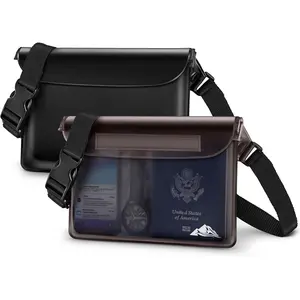 HEETA Waterproof Fanny Pack, Waterproof Pouch Dry Bag 2/3/4 Pack for Phone Passport Purse, Adjustable Waist Strap for Swimming Kayaking Boating Paddle Board Accessories Cruise Beach Camping Essentials