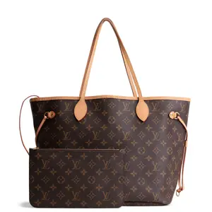 Pre-owned Louis Vuitton Monogram Coated Canvas Tote Bags Neverfull MM Monogram w/ Pouch