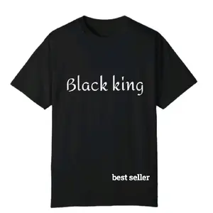 Black King Men's T-Shirt - Casual Short Sleeve Crew Neck with Text Design - Tropical, Wetsuit, Top, Menswear, Tshirt, Shortsleeve Crewneck men gifts
