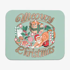 Meowy Christmas Mousepad