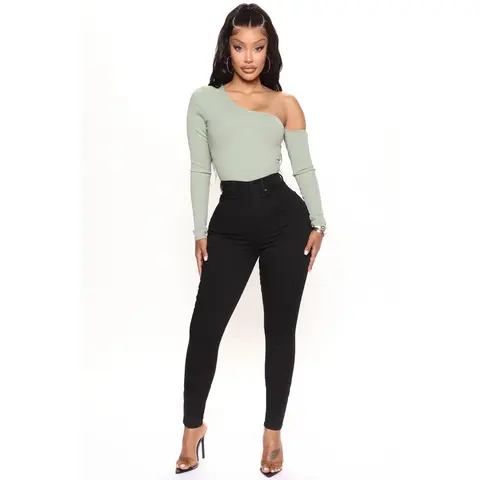 Flex Game Strong Super High Rise Skinny Jeans - Black