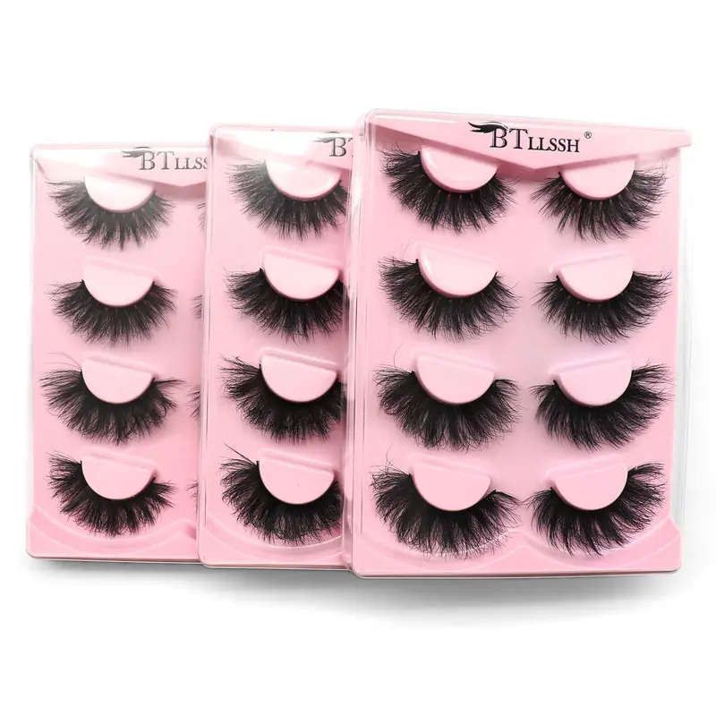 2 Styles Fluffy False Eyelashes, Fake Lashes, 12 Pairs Natural Curling Eye Makeup Strip Lashes of 2 Styles, Volumized False Eyelashes, Voluminous False Eyelashes, Volume Lashes, False Lash Extension for Women and Girls Eye Makeup Enhancement
