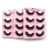 2 Styles Fluffy False Eyelashes, Fake Lashes, 12 Pairs Natural Curling Eye Makeup Strip Lashes of 2 Styles, Volumized False Eyelashes, Voluminous False Eyelashes, Volume Lashes, False Lash Extension for Women and Girls Eye Makeup Enhancement