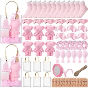 143 Pcs Baby Shower Favors Prizes Set Pink Spa Gift Kit for Game Winners Guests Perfect for  Baby Celebrations