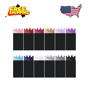 12 Pcs Pocket Squares for Men Prefolded Suit Pocket