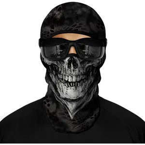 Unisex 3D Balaclava for Adults for Motorbike Cycling Hiking  Party Festival Halloween and Carnival Skull