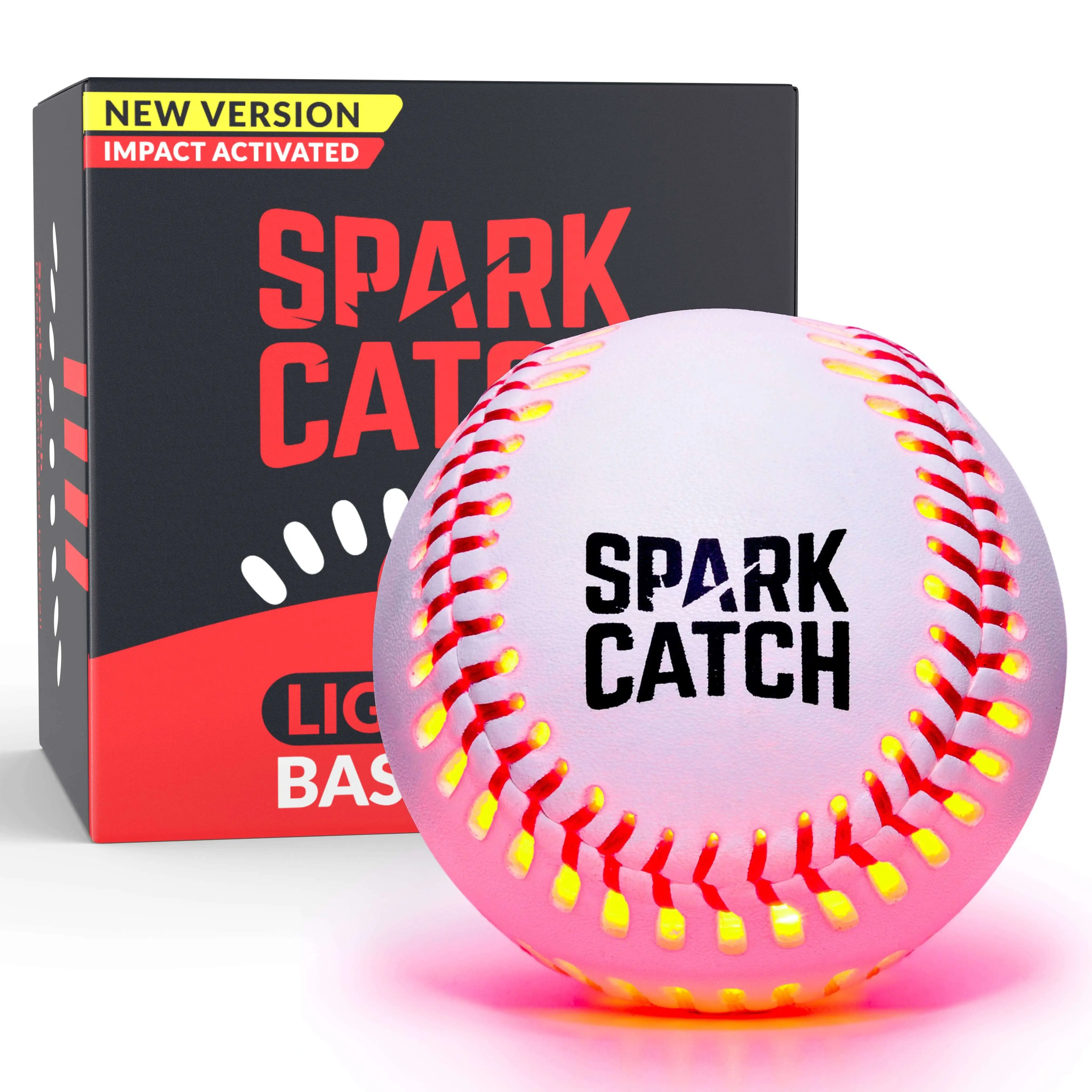 Spark Catch Baseball (Impact-Activated) - Ruthless Red Spark Catch Baseball (Impact-Activated) - Ruthless Red