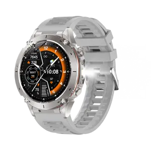 GPS Smart Watch for Women, 6 Satellite Positioning, Compass, Stainless Steel Body, 30M Waterproof, 740mAh Extra-Large Battery, Answer/Make Call, 1.43" AMOLED Screen, Compatible for Android iOS