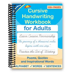 Cursive Handwriting Workbook for Adults (Spiral Bound)