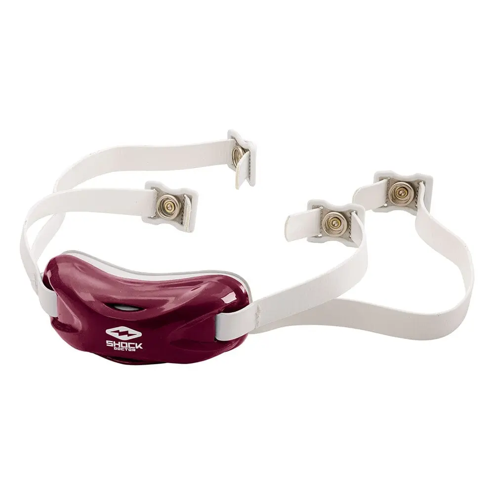 Shock Doctor Football Core Chin Strap - Adjustable for Secure & Comfortable Fit with Soft Foam Liner & No-Slip Snaps