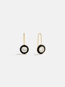 Fallon 14K Gold Semi-Precious Earrings - Onyx