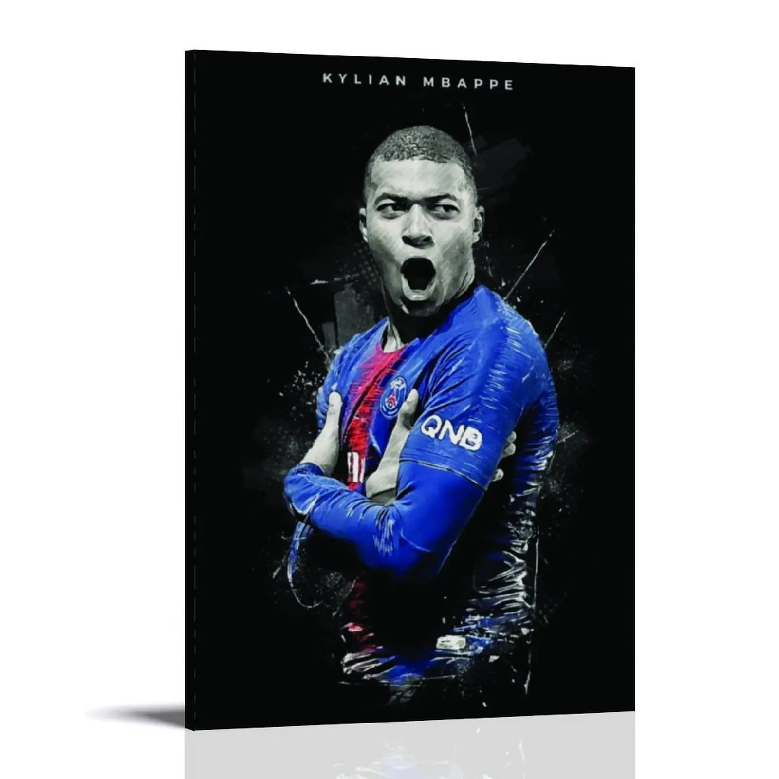 Kylian-Mbappe Poster Posters Music Album Cover Posters Canvas Wall Art High-Resolution Vintage Band & Artist Prints for Room