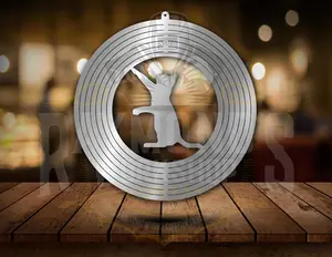 Cat Pawing Wind Spinner