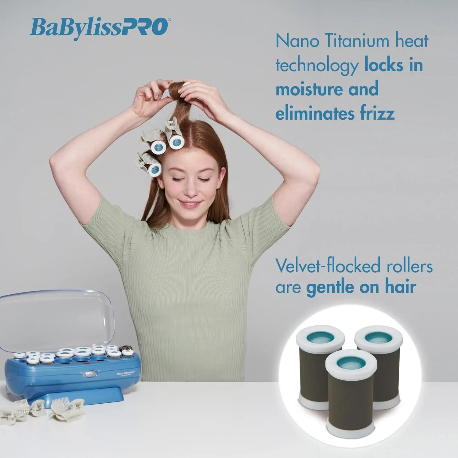 BaBylissPRO Nano Titanium Professional 20-Roller Hot Rollers BaBylissPRO Nano Titanium Professional 20-Roller Hot Rollers