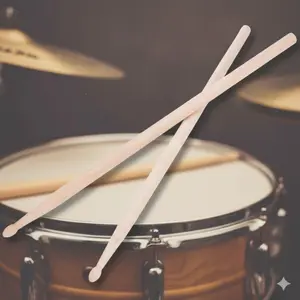 Professional Drumsticks: Anti-Slip, Durable, No Splintering. Sweat-Resistant Comfort Grip for Stage Performance, Practice, Rehearsal. Perfect Percussion Sticks.
