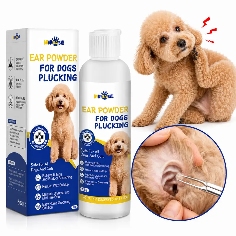 Dog Ear Powder for Hair Removal – Grooming Grip Powder for Poodles & Doodles, Grooming Aid for Pet Ear Cleaning toolupgrade