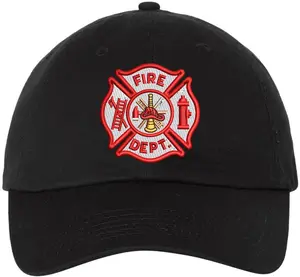 Fire Dept Hat Fire Department Cap Embroidered Dad Hat Adjustable Firefighter Baseball Cap