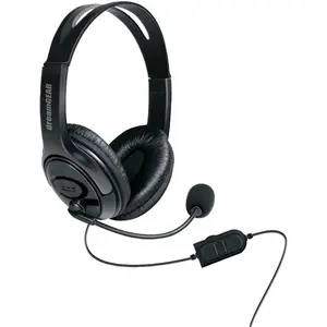 dreamGEAR DGXB1-6617 Wired Headset with Microphone for Xbox One (Black Electronic Headphone Adjustable Adapter Earphones Audio Noise Cable