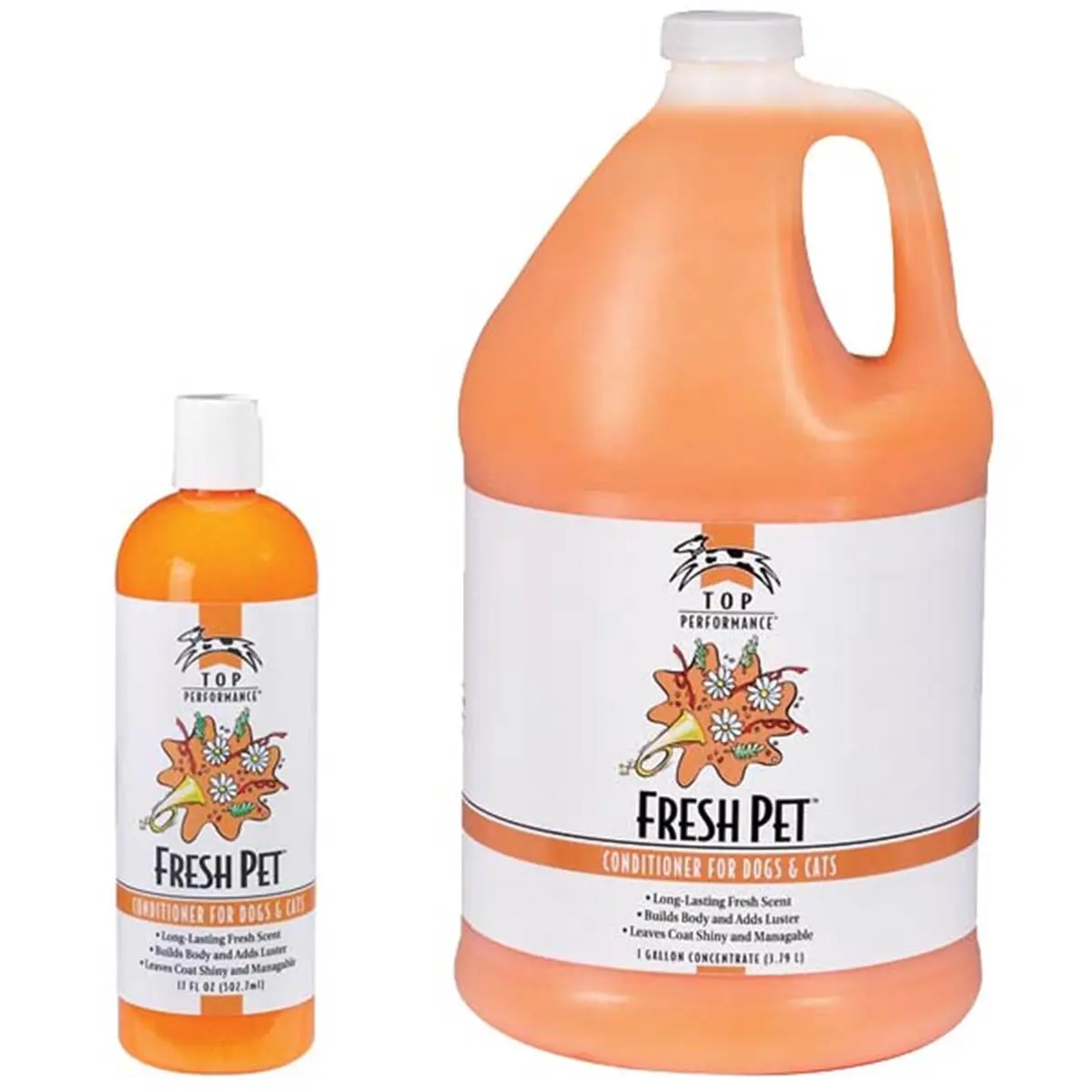 Top Performance De-Matting Fresh Pet Conditioner - 17 oz De-Matting Solution, Volumizes Coat, Boosts Active Shine, Leaves Coat Shiny & Manageable, Safe for Puppies & Kittens, Dog & Cat Grooming (Check Safety & Instructions Tabs), De-Matting Conditioner, L