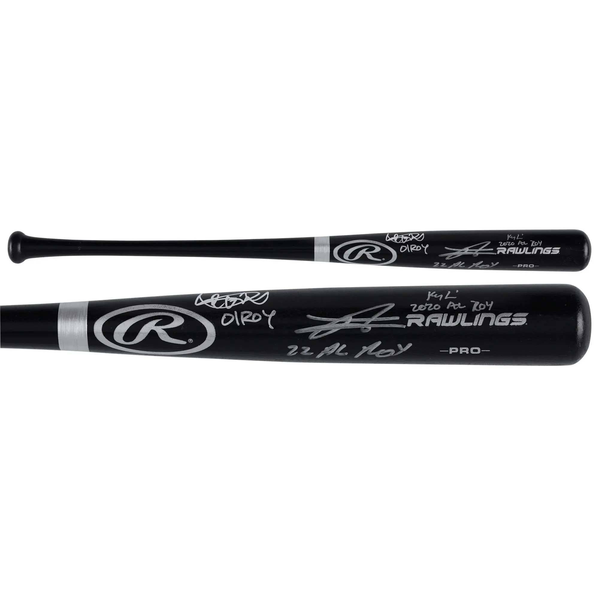 Suzuki Ichiro, Julio Rodriguez, and Kyle Lewis Seattle Mariners Autographed Rawlings Pro Bat with Multiple Rookie of the Year Inscriptions - Fanatics Authentic Certified