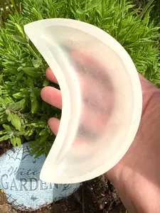 Selenite Moon Bowl 4”