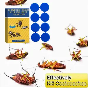 8pcs Cockroach Gel Bait & Roach Killer Indoor for Home, Powerful Roach Repellent Bait Trap Infestation Solution, Easy to Use Cockroach Deterrent Indoor Outdoor for Kitchen Home RV Corner Pet