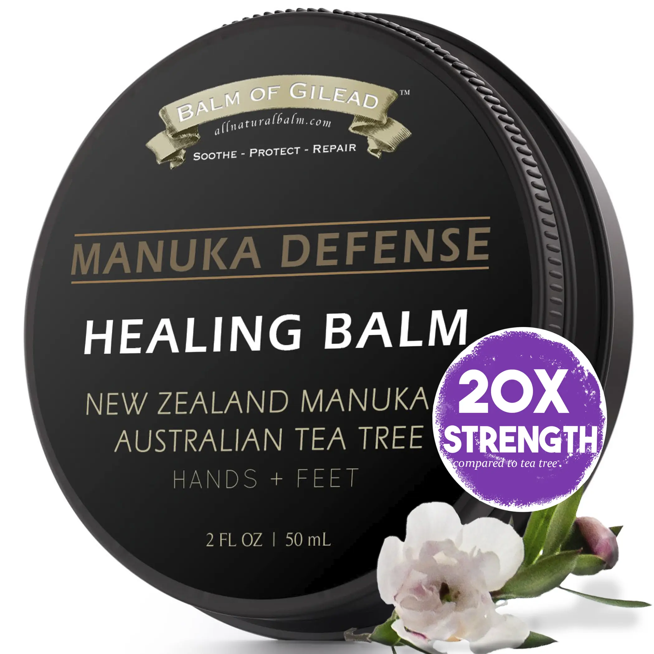 Tea Tree & Manuka Balm by BALM OF GILEAD – Intensive Moisture for Rough, Itchy, or Eczema-Prone Skin