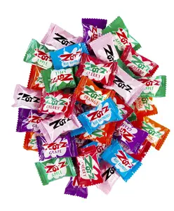 Zotz Fizz Candy 1lb Bulk Bag 90 Pieces 7 Assorted Flavors Apple Strawberry Orange Cherry Blue Raspberry Watermelon Grape Hard Candy