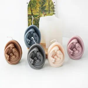 Catholic Holy Family Candle Mold, Candle Molds For Candle Making, DIY Crafts, 3D Silicone Mould, Religious Candle Molds, Jesus and Mary, Handmade Christmas Home Decor Gift, Soap Molds