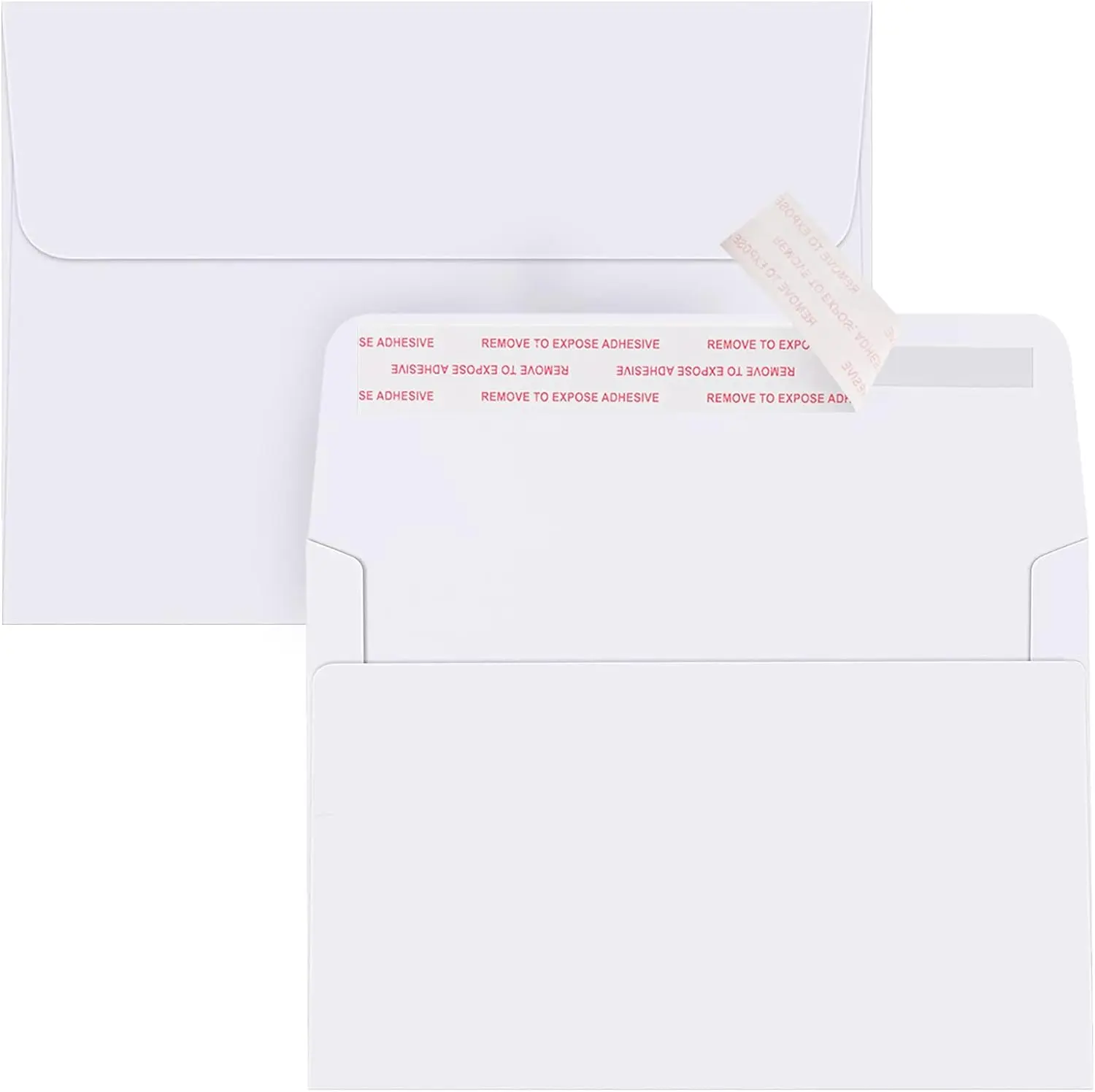 100PACK 5X7 Envelopes, White A7 Envelopes Self Seal for Weddings, Invitations, Photos, Postcards, Greeting Cards Mailing,Baby Shower, Graduation