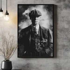 Tommy Shelby Peaky Blinders Print: Vintage Gangster Noir, Quality Paper Poster