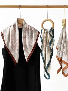 2026 Spring Luxe Silk-Square Scarf — Minimalist Wrap & Sheer Draping for Effortless Elegance | #QuietLuxury #CleanGirlAesthetic