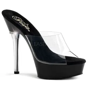 5 Inch Heel ALLURE-601 Clear-Black