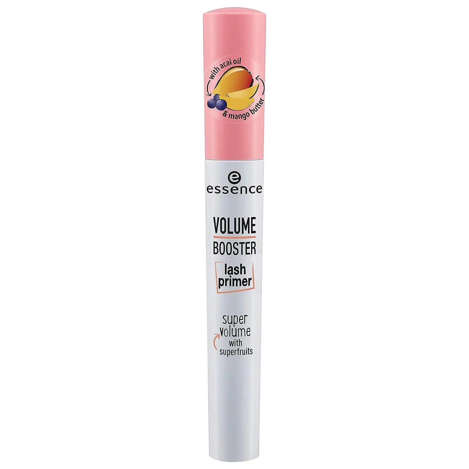 essence | Volume Booster Lash Primer Mascara | Infused with Mango Butter and Acai Oil for Nurtured Lashes | Conditioning Mascara Primer | White | Vegan | Paraben & Cruelty Free