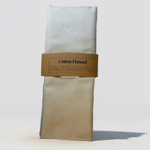 Castor Oil Pack Wrap Insert - 100% GOTS Certified Organic Unbleached Cotton Flannel - Triple Layer Cotton