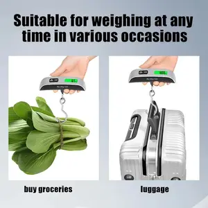Portable Digital Luggage Scale, Handheld T-Shaped Design, Backlit LCD Display, Travel Hook Scale, Perfect Gift for Holidays, Versatile Travel Accessory