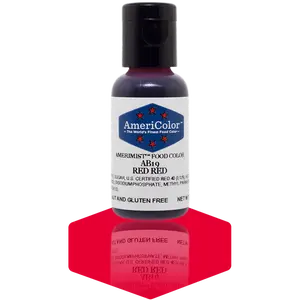 AmeriColor, Red Red, .65 Ounce, AmeriMist Airbrush Food Coloring