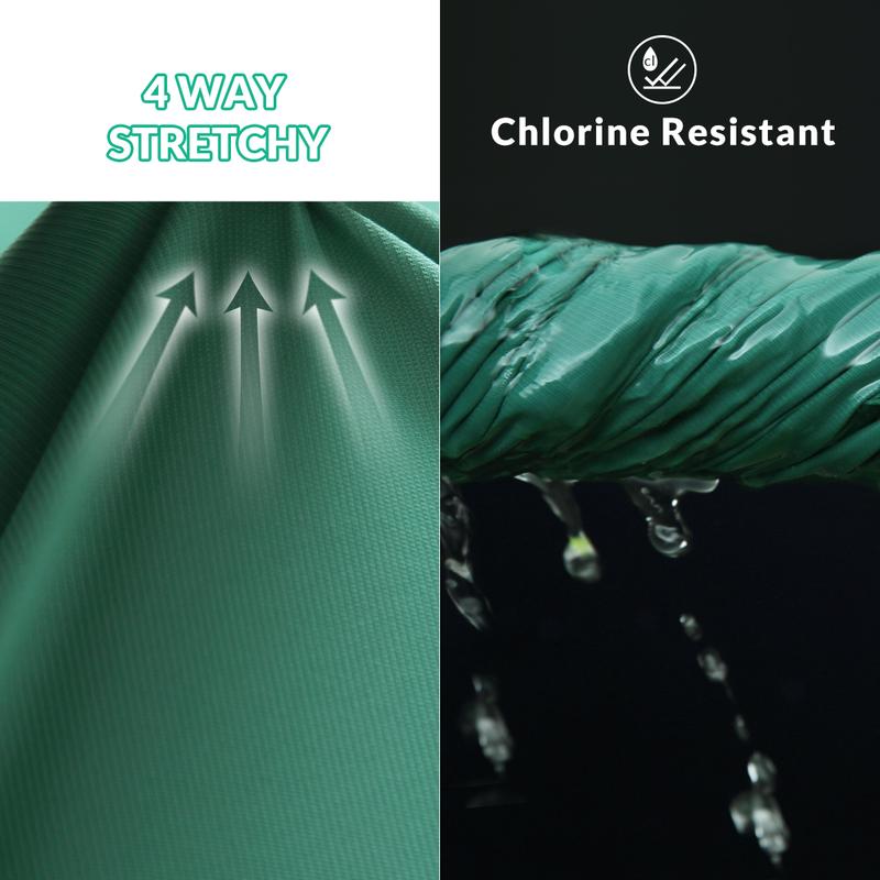 baleaf Women's 3''/5"/7''/9'' High Waisted Lightweight Board Shorts Swim/Running/Workout Quick Dry with Pockets Tankini Bottoms Bathing Suits Plus Size Bermuda Shorts