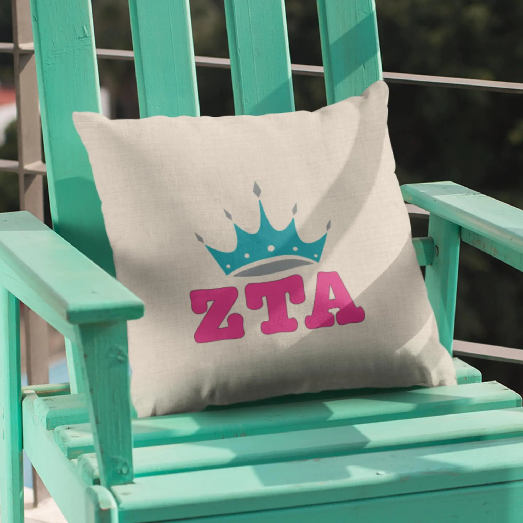Zeta Tau Alpha Sorority Pillow - Perfect Big Little Gift!