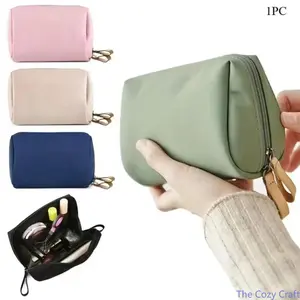 Mini Makeup Bag, Korean Style Cosmetic Pouch, Compact Travel Makeup Organizer for Lipstick and Essentials, Lightweight Portable Toiletry Bag, Minimalist Everyday Pouch for Travel, Purse, Daily Use