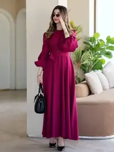 فستان تركي واسع بقصة أنيقة  Turkish Modest Dress – Elegant Fit