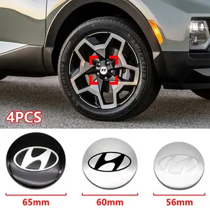 Hyundai Wheel HUB Center Sticker, Waterproof Scratch-Resistant Rim Cover Decoration, Fits Elantra/tucson/l/ix35/sonata