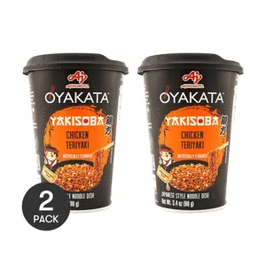 AJINOMOTO OYAKATA Japanese Teriyaki Chicken Flavor Stir-Fry Noodles - 2 Pack, 96g Each