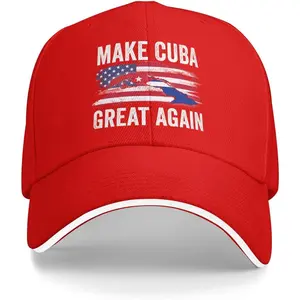 Make Cuba Great Again hat Cuban Flag Baseball Cap Pink