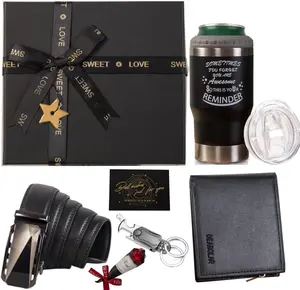 Valentine Day Gift   Birthday Gifts for Men Who Have Everything, Premium Gift Baskets for Men, Birthday Gift Basket for Him, Ideal Gifts for Dad, Boyfriend, Husband, Brother, Manual, Black