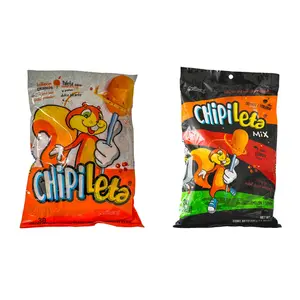 Anahuac Chipileta Naranja & Mix Classic Mexican Lollipop with Hard Caramel Orange Fruit Citrus Flavors & Chili Powder Sweet Tangy Mildly Spicy